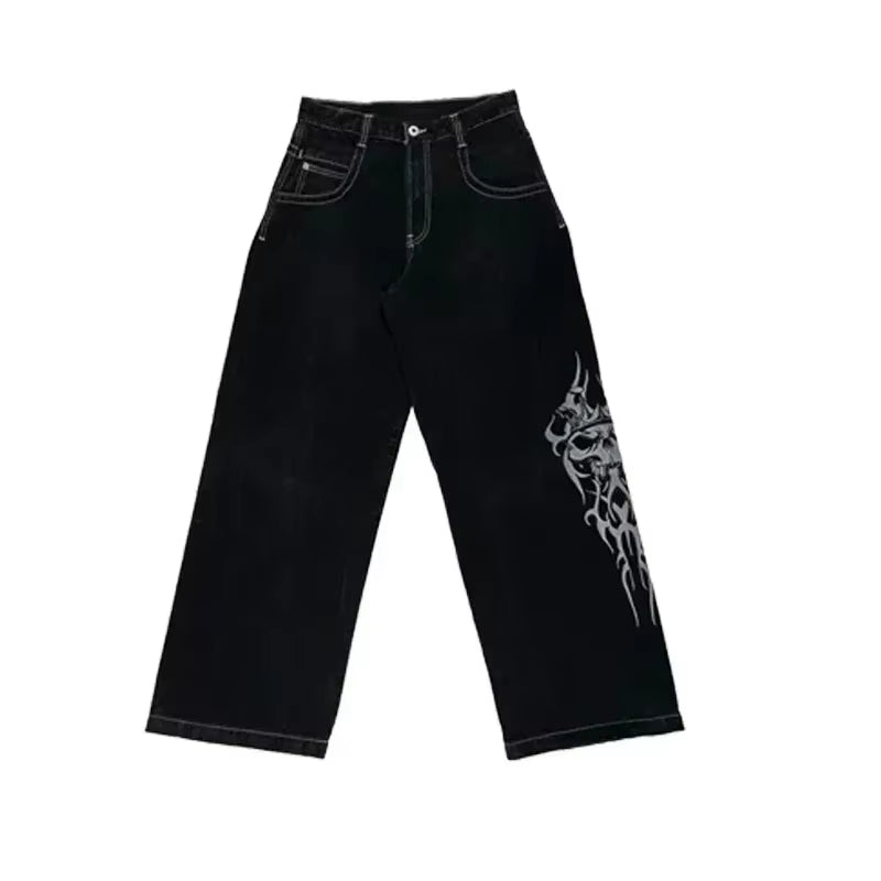 Y2K Baggy Jeans Men Harajuku 2000S Vintage Embroidered High Quality Jeans New Hip Hop Streetwear Men Women Casual Wide Leg Jeans