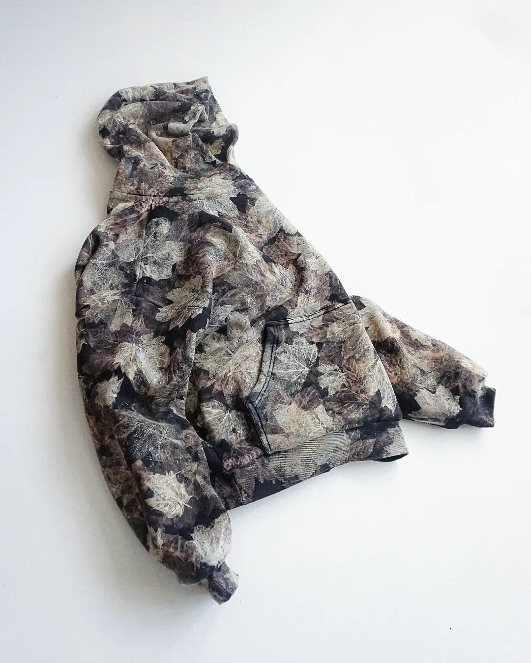 High Street Harajuku New Camouflage Leaf Pattern Hoodie Y2K Sweatshirt Goth Men Clothing Casual Thickened Hoodie Pullover Tops