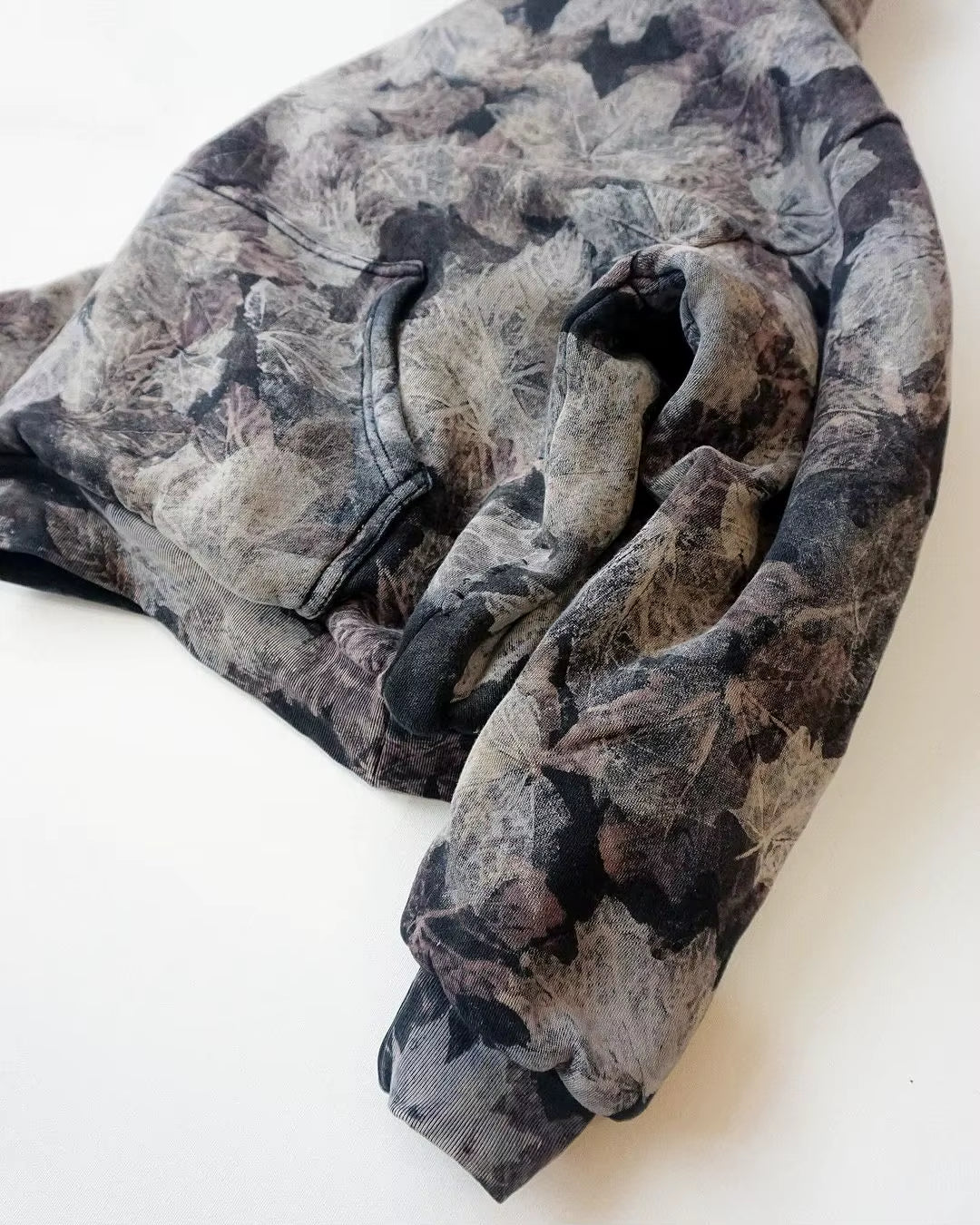 High Street Harajuku New Camouflage Leaf Pattern Hoodie Y2K Sweatshirt Goth Men Clothing Casual Thickened Hoodie Pullover Tops