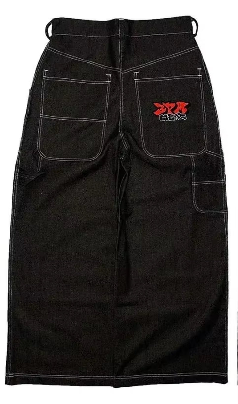 Y2K Baggy Jeans Men Harajuku 2000S Vintage Embroidered High Quality Jeans New Hip Hop Streetwear Men Women Casual Wide Leg Jeans