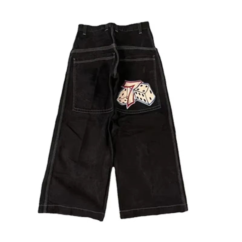Y2K Baggy Jeans Men Harajuku 2000S Vintage Embroidered High Quality Jeans New Hip Hop Streetwear Men Women Casual Wide Leg Jeans